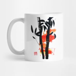 bamboo in yellow Mug